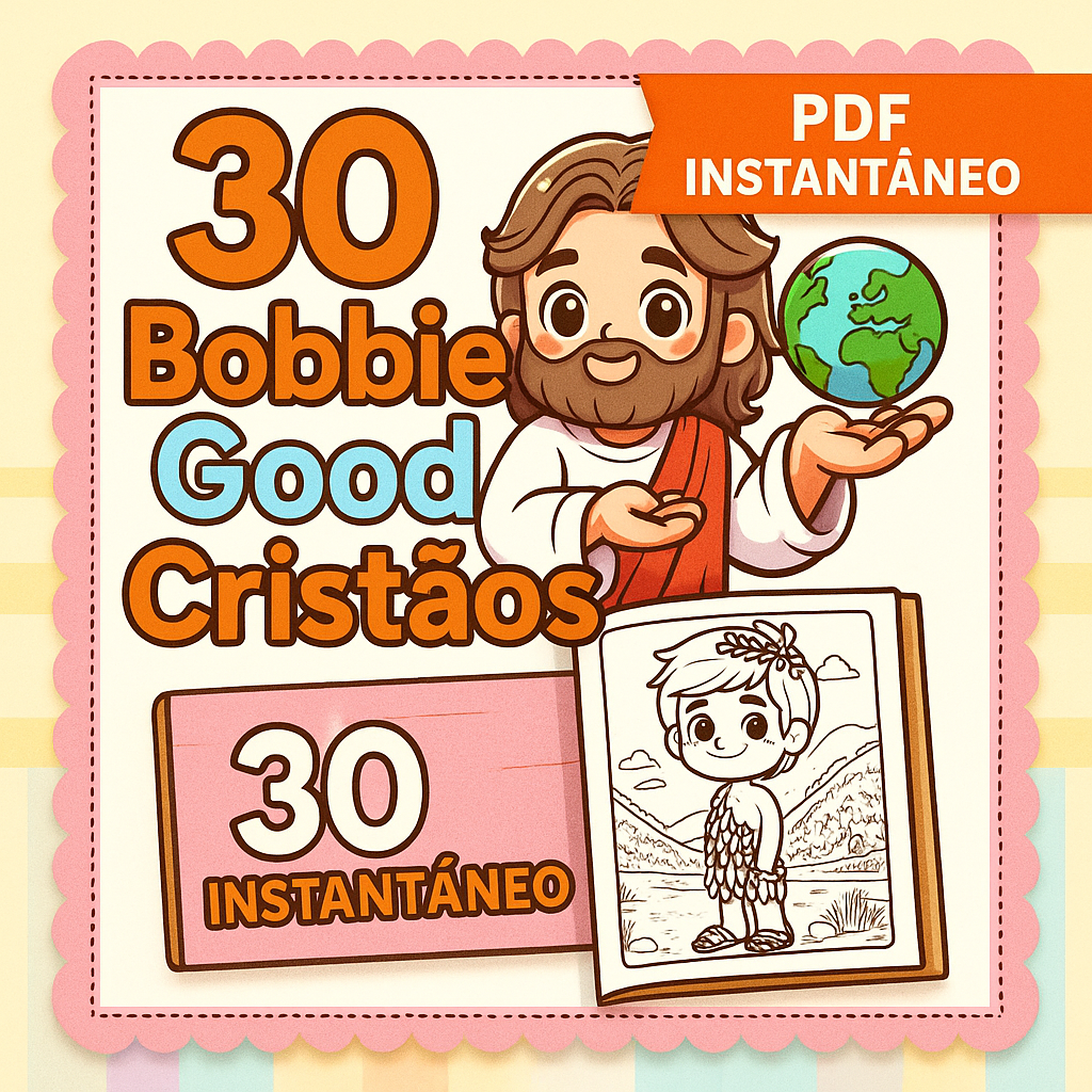 Kit Bobbie Good Cristão – 30 Livros Bíblicos para Colorir (PDF)